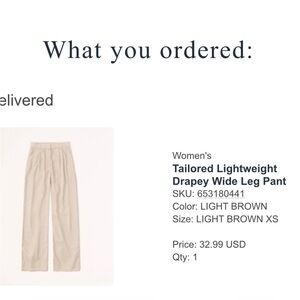 Abercrombie & Fitch Tan Pants